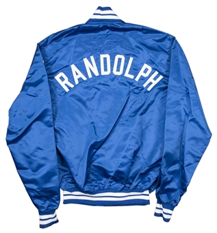 1989-90 Willie Randolph Game Used, Signed & Inscribed Los Angeles Dodgers Windbreaker (Randolph LOA)